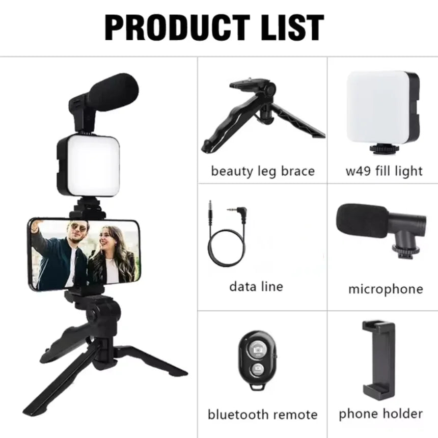 Travel tripod all in-one kit ready for on the go to create unmatchable content!