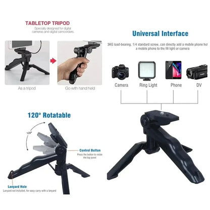 Travel tripod all in-one kit ready for on the go to create unmatchable content!