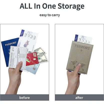 Passport cover designed to travel safe