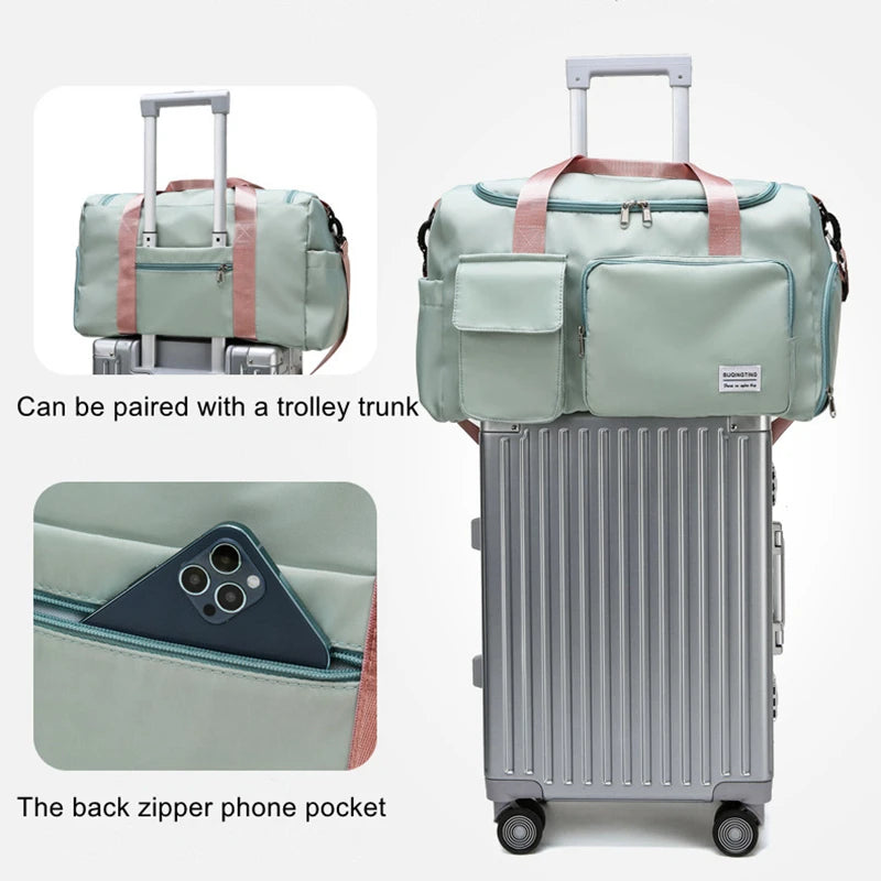 Unisex Travel Bags with shoe compartment with 13 different colour options
