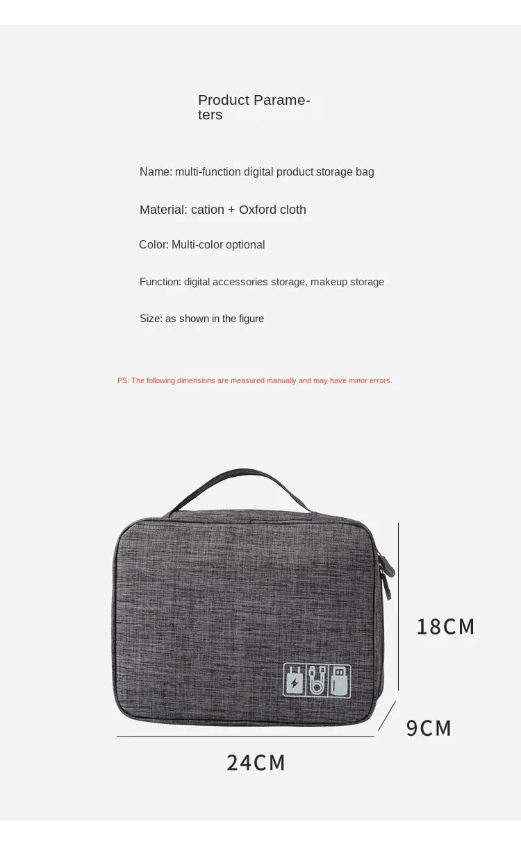 Cable accessories travel case