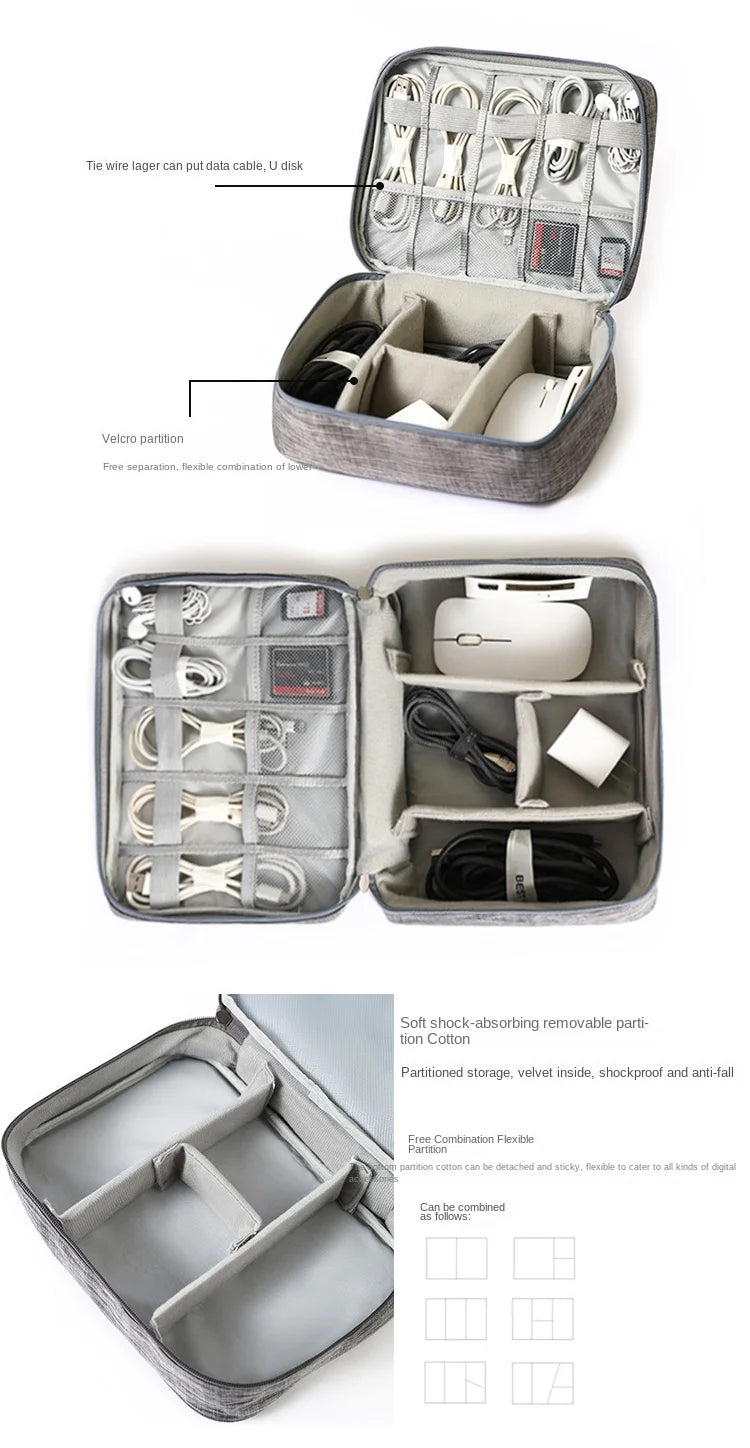 Cable accessories travel case